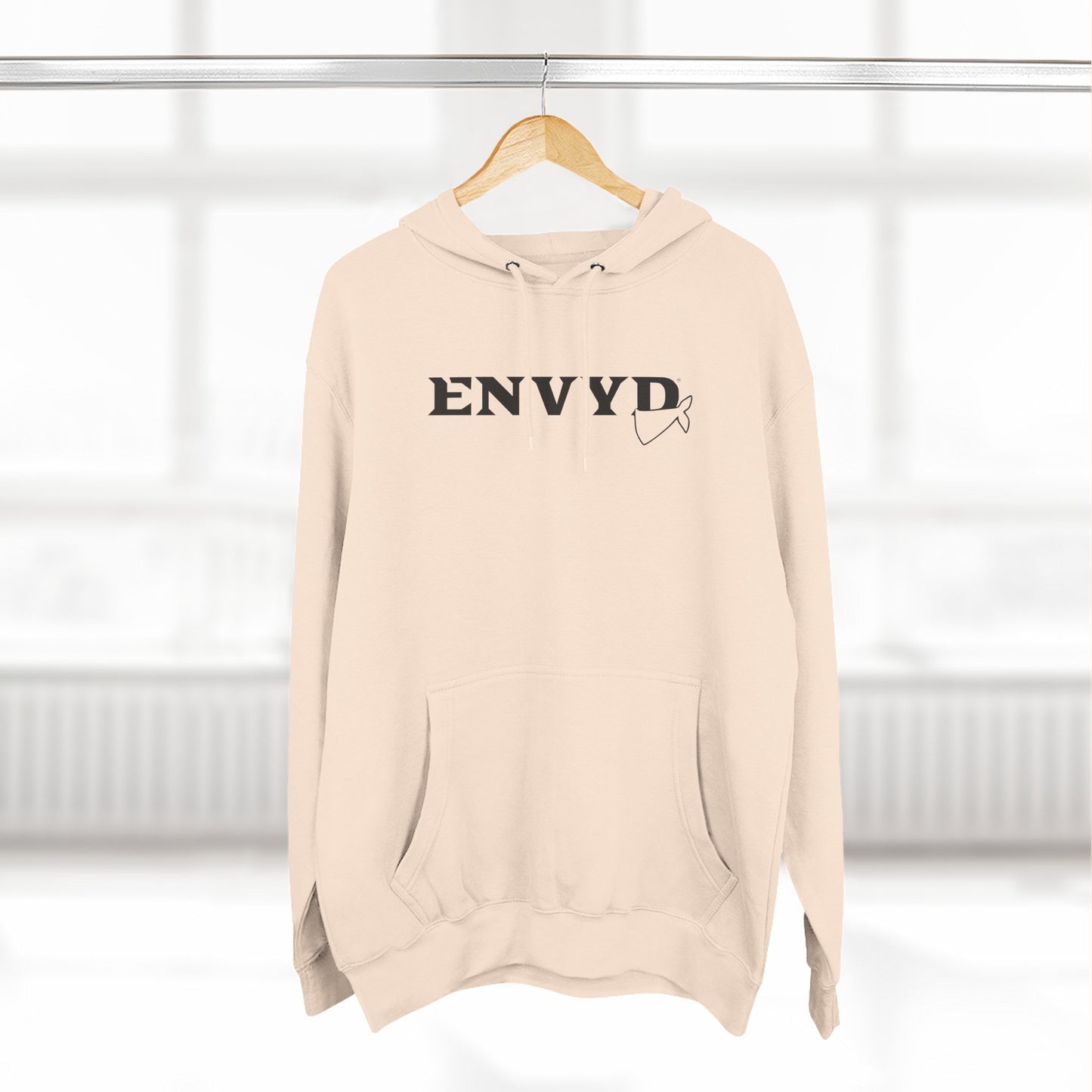 Three-Panel Fleece Hoodie - "ENVYD I YONA"