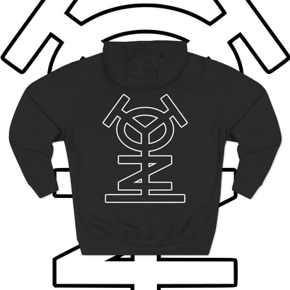 Three-Panel Fleece Hoodie - "ENVYD I YONA"