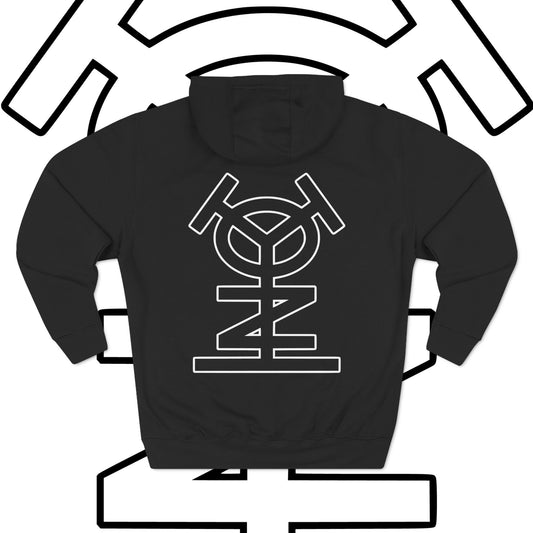 Three-Panel Fleece Hoodie - "ENVYD I YONA"