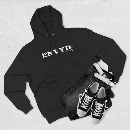 Three-Panel Fleece Hoodie - "ENVYD I YONA"