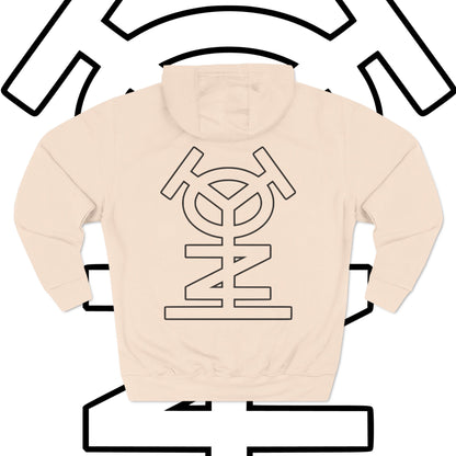 Three-Panel Fleece Hoodie - "ENVYD I YONA"